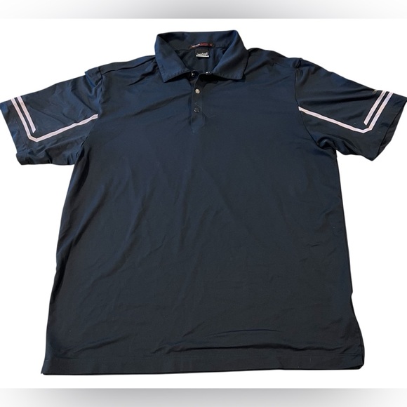 Tiger Woods Collection Other - Nike Drip-Fit‎ Mens Tiger Woods Collection Polo Size Large Snap Buttons Black